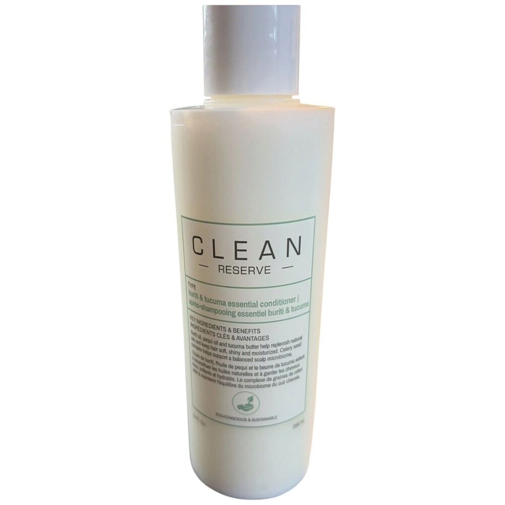 CLEAN RESERVE SHAMPOO Buriti Tucuma Essential 10oz For Soft Shiny Hair New